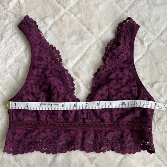 Victoria’s Secret | Body By Victoria Maroon Longline Lace Bralette | Size Small - Picture 7 of 10